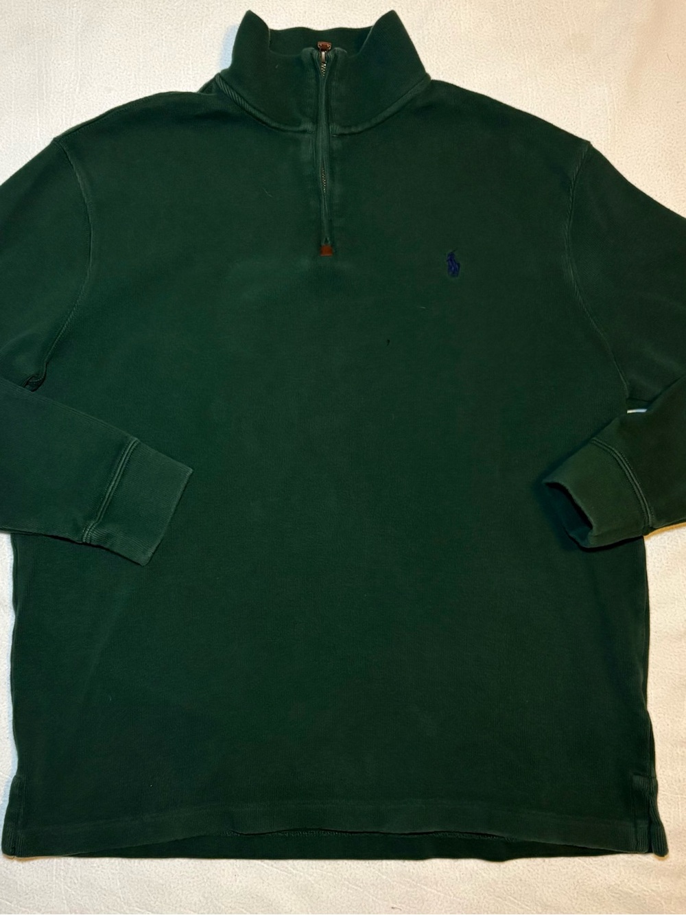 Ralph Lauren Dark Green Half-Zip Pullover Sweatshirt